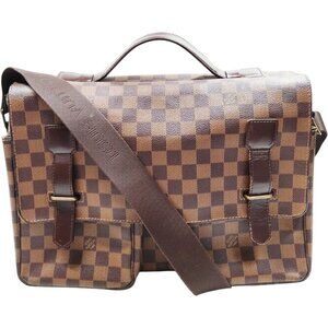 (L6) Louis Vuitton Crossbody Bag Brown Damier